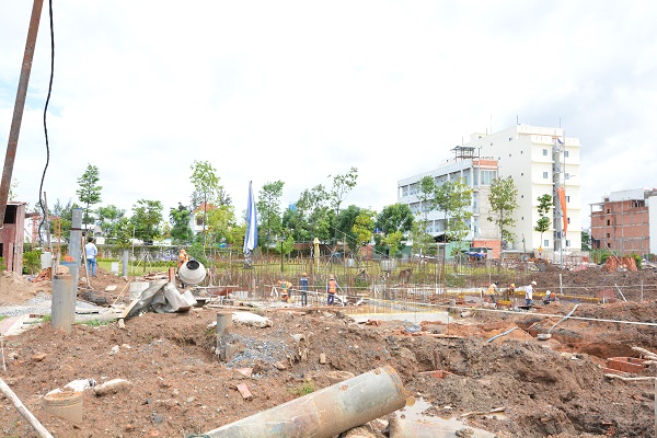 Dự án đang thi công phần thô