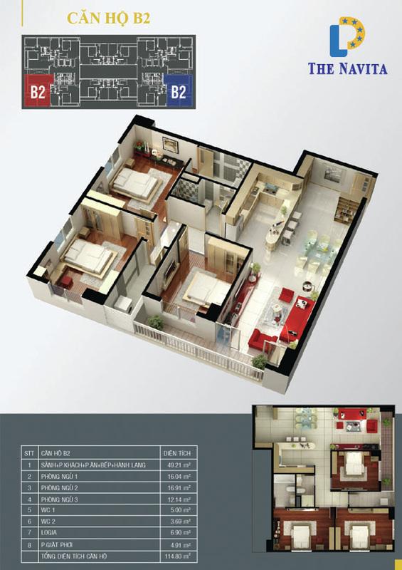 Thiết kế căn hộ B2