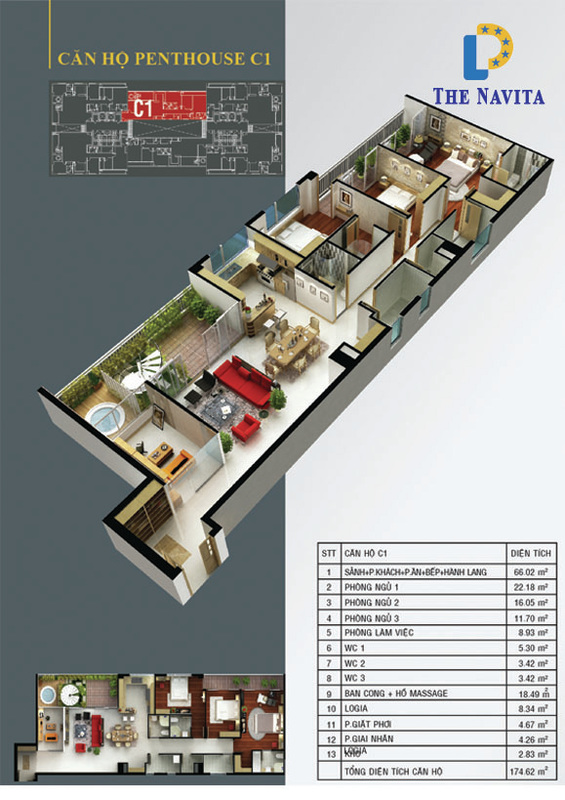 Thiết kế Penthouse C1