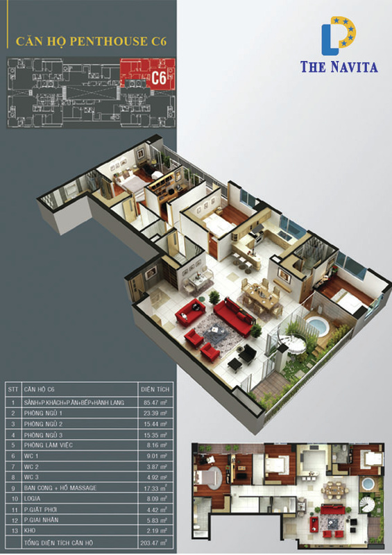 Thiết kế Penthouse C6