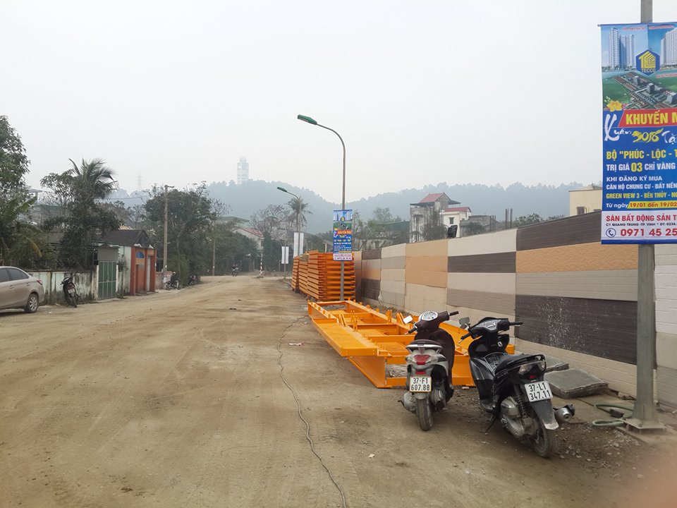 Dự án đang thi công móng, trụ