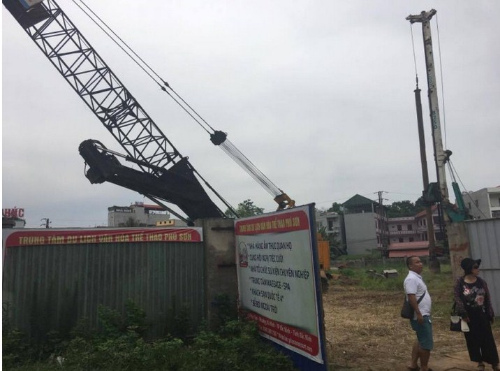 Dự án đang thi công móng