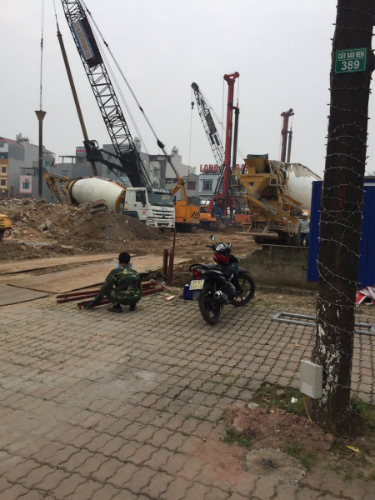 Dự án đang tiếp tục tục thi công móng