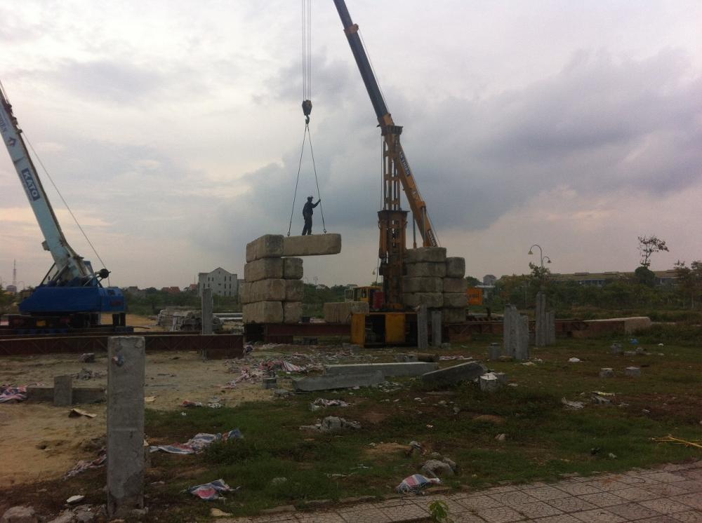 Hinh ảnh tiến độ nhà lô O - Ép cọc