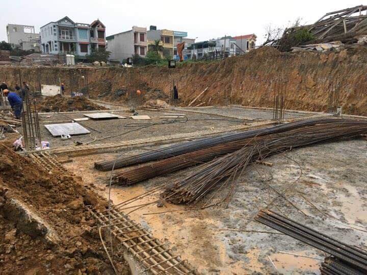 Block A và B đang được thi công