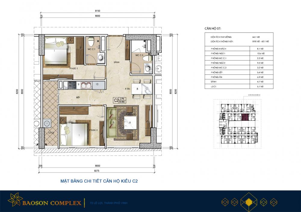 Thiết kế căn hộ C2