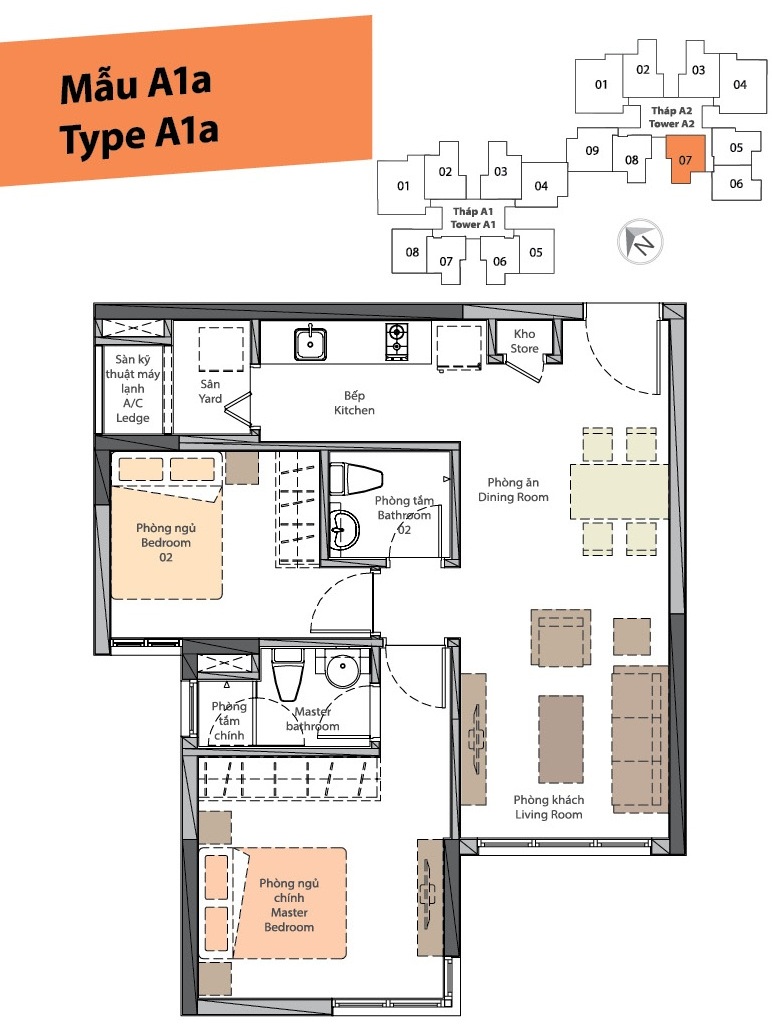 Thiết kế căn hộ A1a
