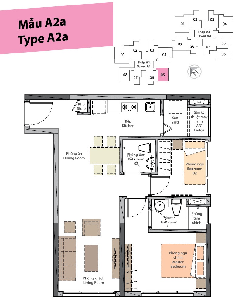 Thiết kế căn hộ A2a