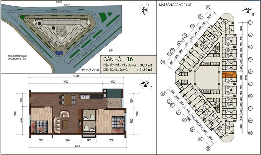 Thiết kế căn hộ 16