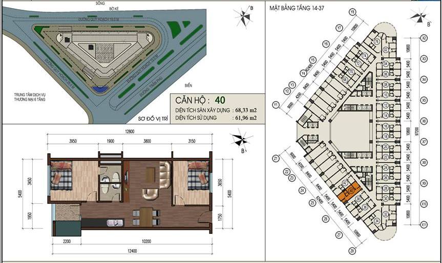 Thiết kế căn hộ 40