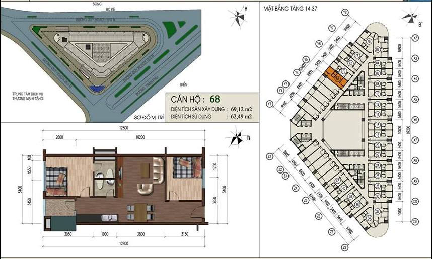 Thiết kế căn hộ 68