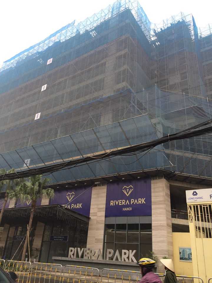 Dự án đang thi công tới mặt sàn tầng 12