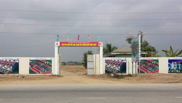 Dự án đang san lấp mặt bằng