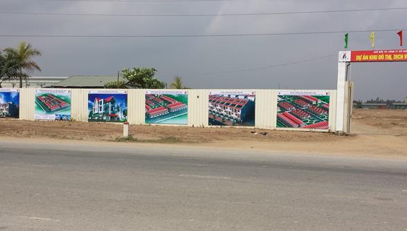 Dự án đang san lấp mặt bằng