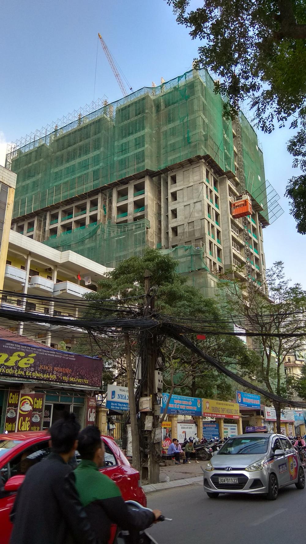 Dự án đang thi công tới tầng 17