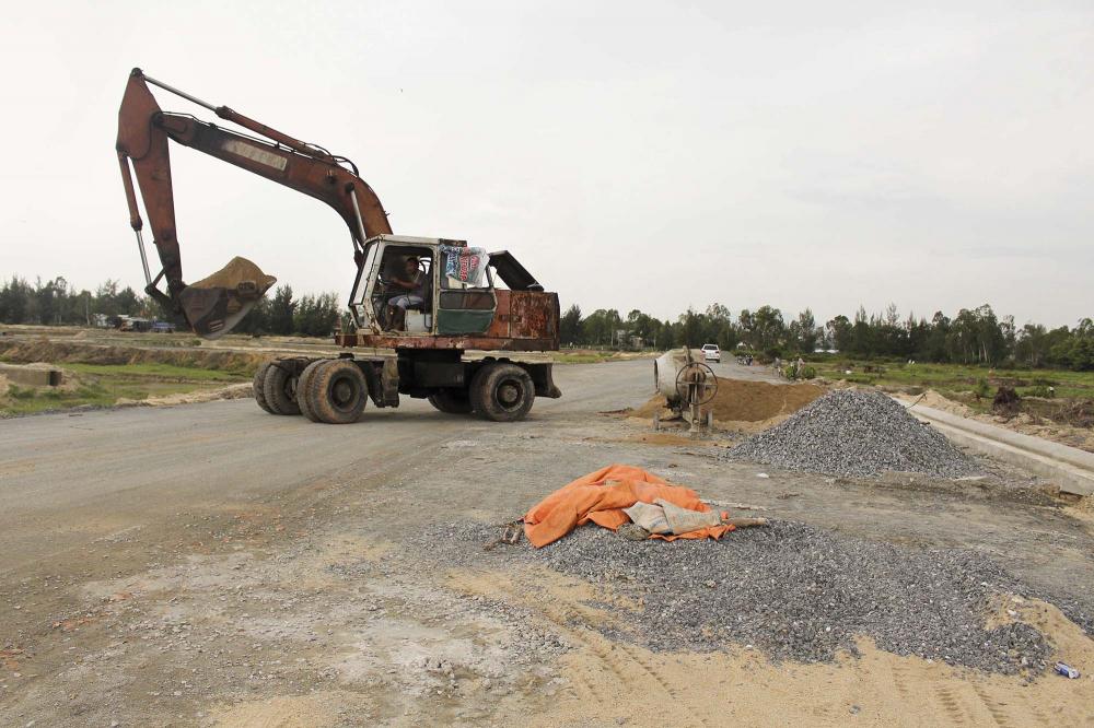 Dự án đang thi công hạ tầng