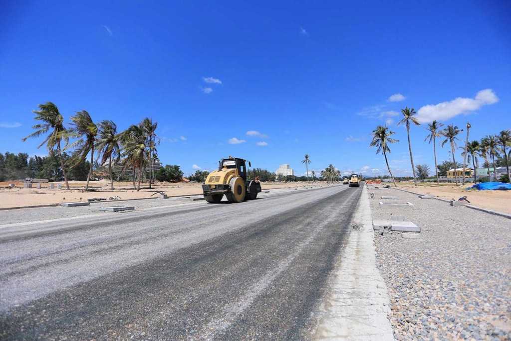 Hạ tầng các khu A, B, C, D, E của dự án đang dần hoàn thiện