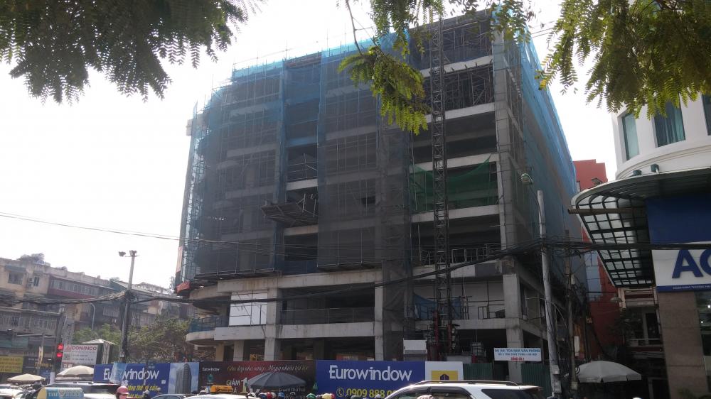 Dự án đang thi công tới mặt sàn tầng 8