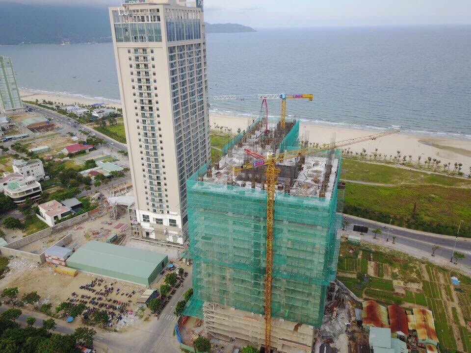 Dự án đã đổ sàn xong tầng thứ 24 và bắt đầu xây dựng tầng thứ 25