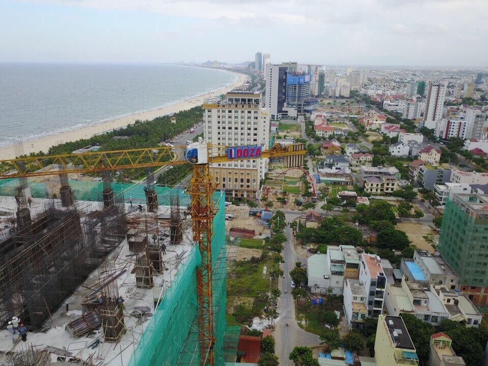 Dự án đã đổ sàn xong tầng thứ 24 và bắt đầu xây dựng tầng thứ 25