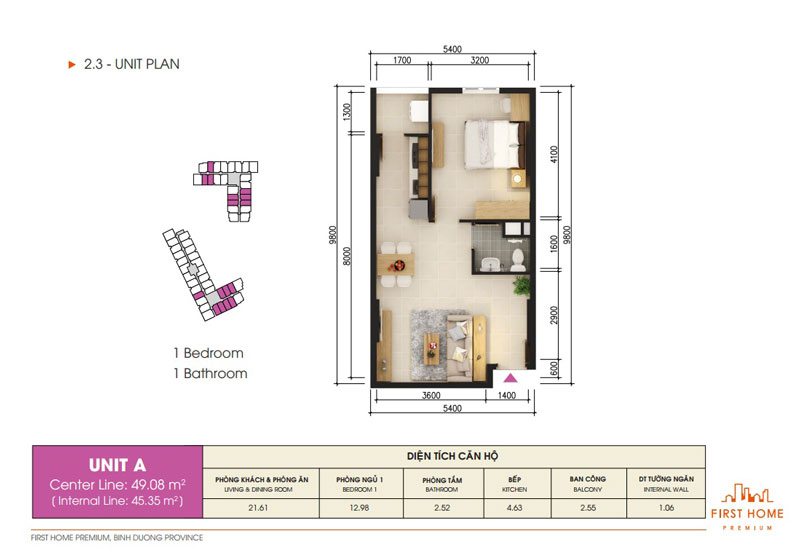 Thiết kế căn hộ A