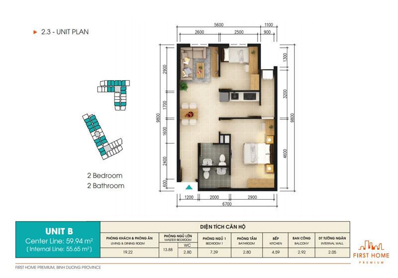 Thiết kế căn hộ B