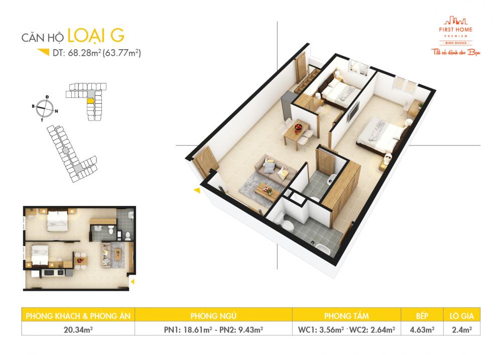 Thiết kế căn hộ G