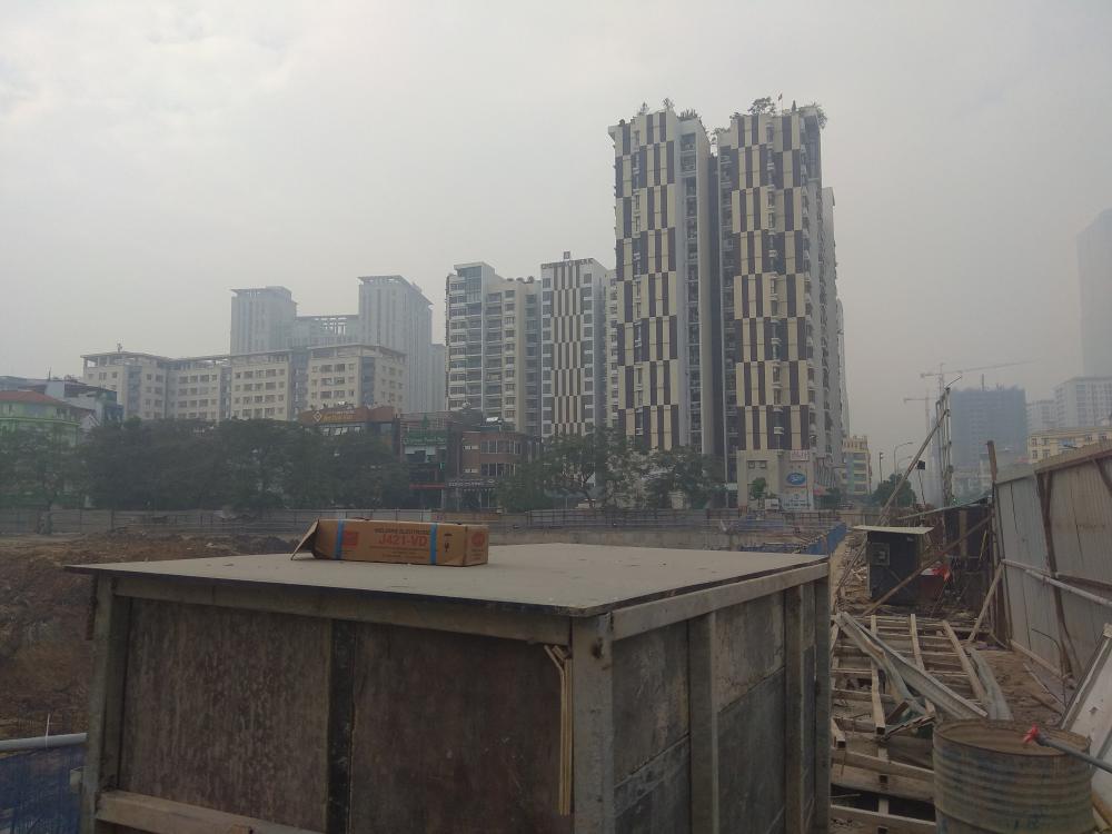 Dự án đang thi công móng hầm