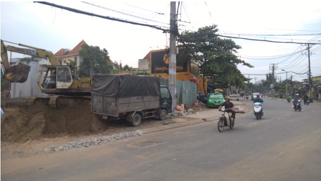 Dự án đang thi công hạ tầng