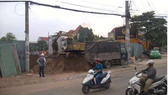 Dự án đang thi công hạ tầng