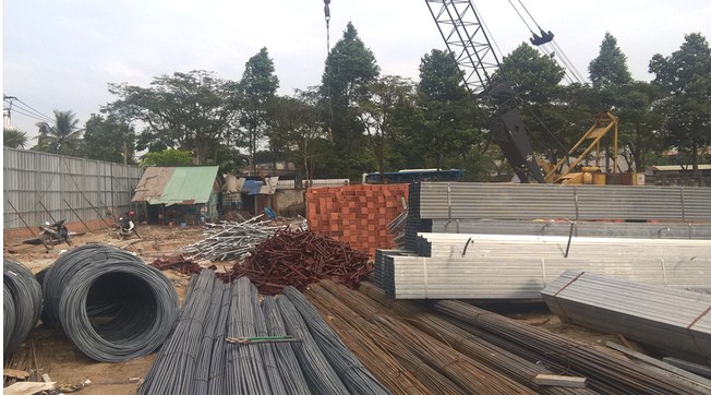 Dự án đang thi công hạ tầng