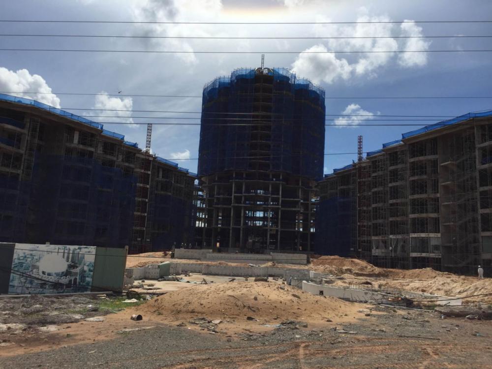 Condotel Phú Quốc Intercon đang xây dựng phần thô