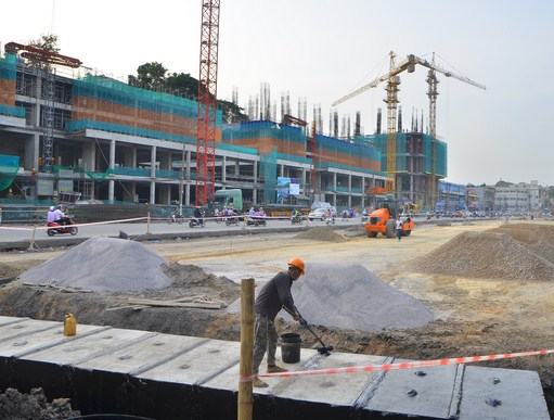 Dự án đang thi công phần thô