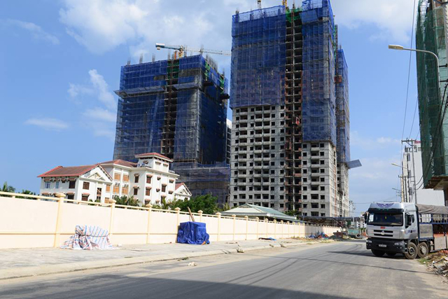 Dự án đang đổ sàn tầng 30