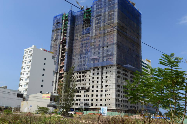 Dự án đang đổ sàn tầng 30