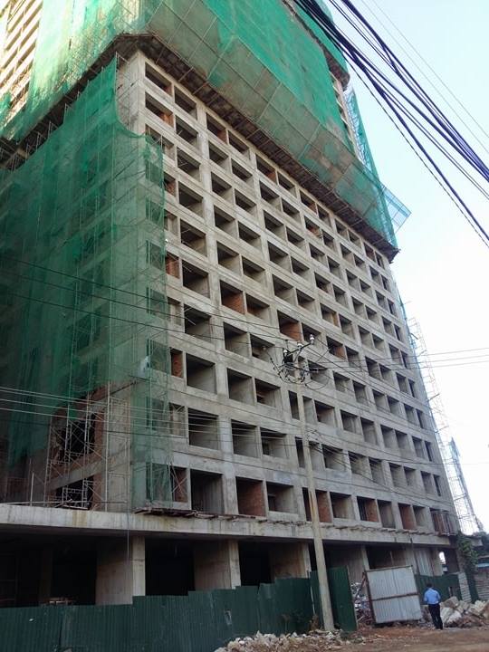 2 tháp OC1A và OC1B đã đổ sàn tầng 35 và dự kiến khoảng 1 tháng nữa sẽ hoàn thành toàn bộ 45 tầng