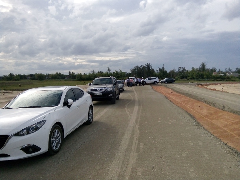 Dự án đang phân mốc các khu với các khu đường trục chính và những phân khu công cộng đang hoàn thiện