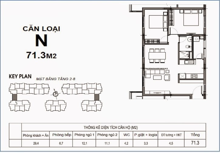 Thiết kế căn hộ loại N