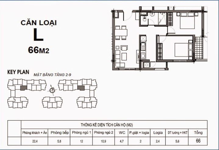 Thiết kế căn hộ loại L