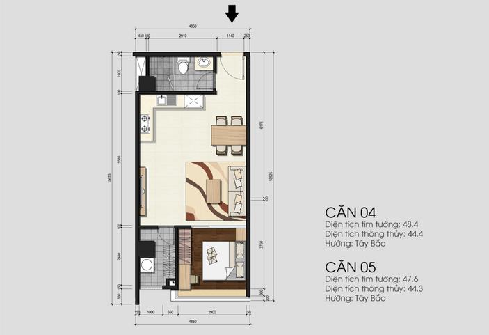Thiết kế căn hộ 04-05