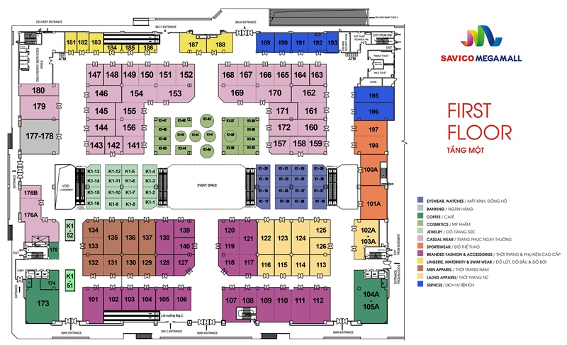 Mặt bằng tầng 1