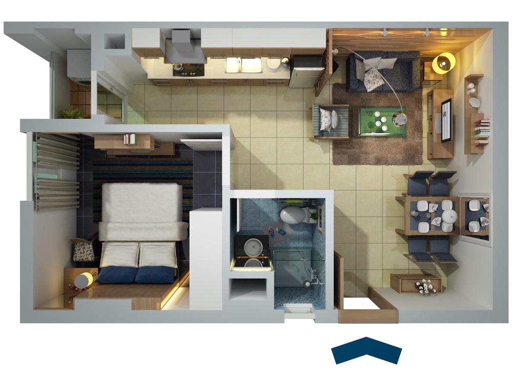 Thiết kế căn hộ B4. B3, B14, B13