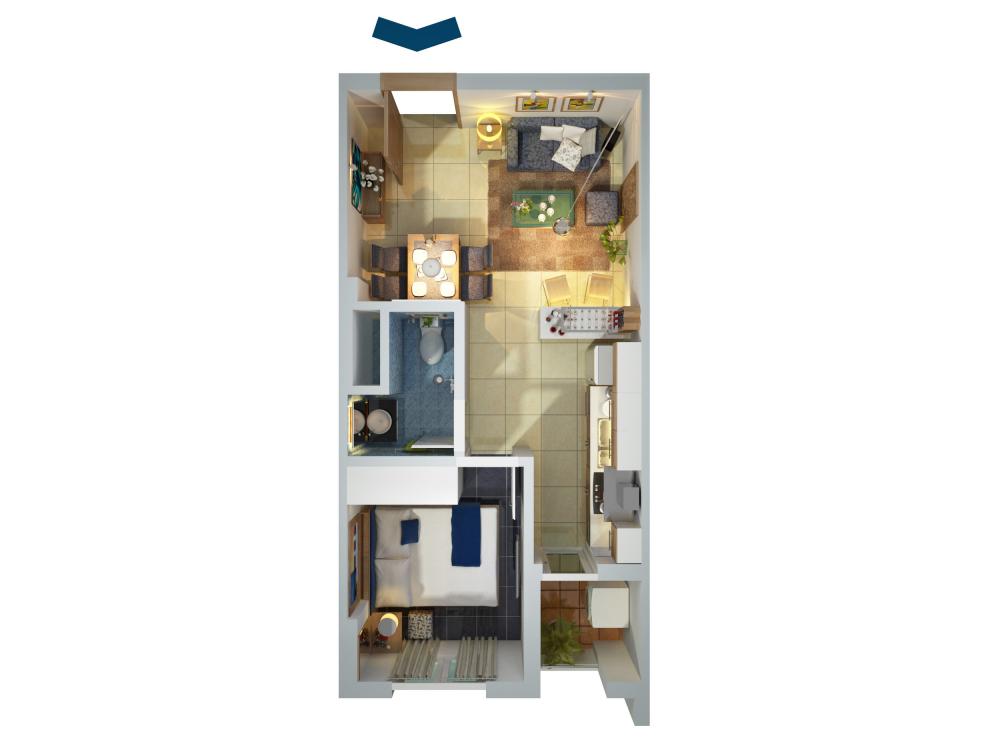 Thiết kế căn hộ b17a