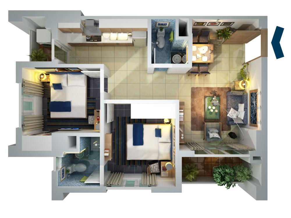 Thiết kế căn hộ B1a