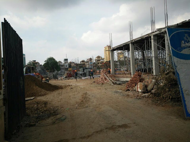 Dự án hiện đang thi công tầng 1