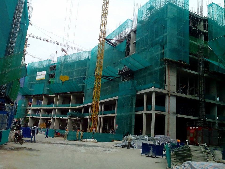 Dự án đang chuẩn bị đổ bê tông dầm sàn tầng 9