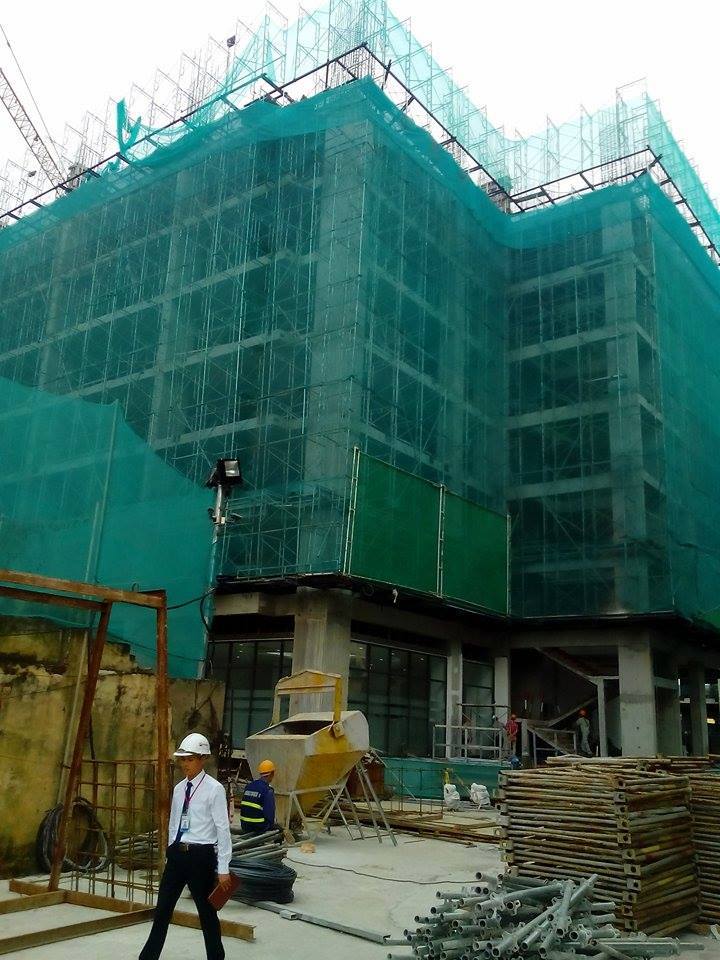 Dự án đang chuẩn bị đổ bê tông dầm sàn tầng 9