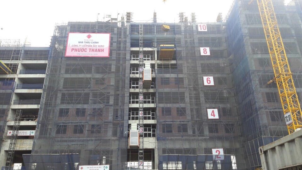 Dự án đang xây dựng đến tầng 11