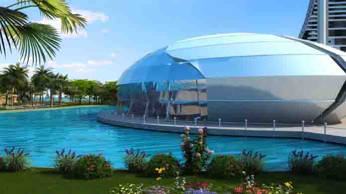 Hạ tầng, quy hoạch của Đảo nhân tạo Hoa Phượng | ảnh 1