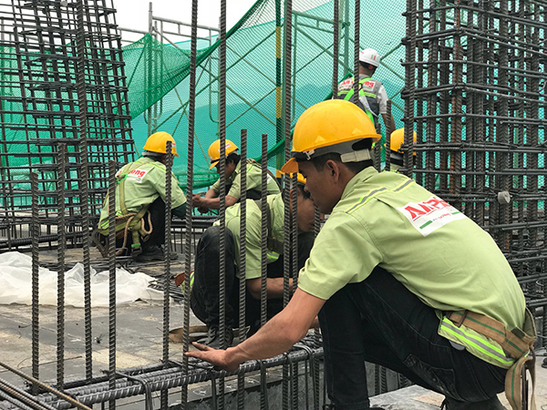 Dự án đang thi công tới tầng 29